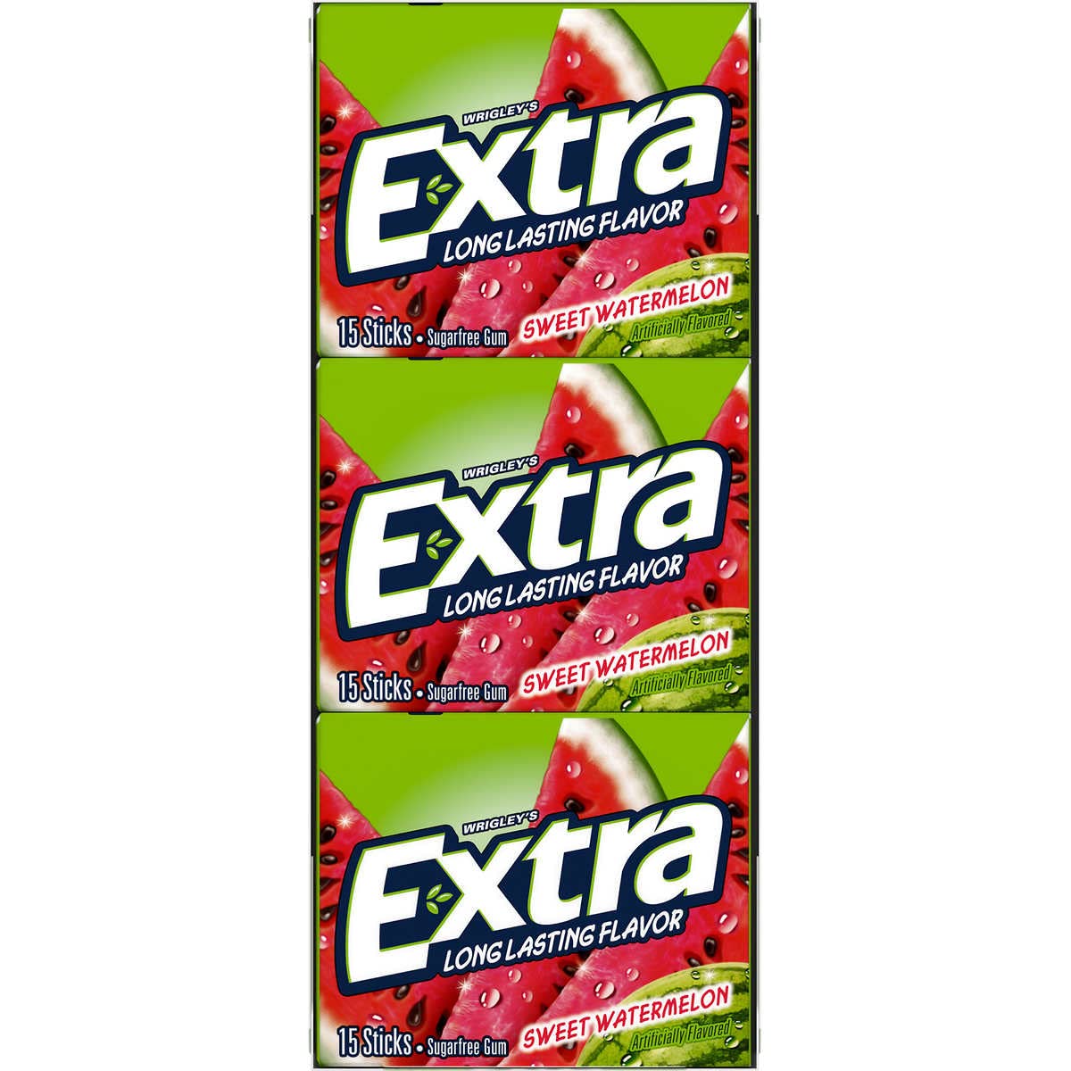 Extra Sweet Watermelon Gum for on-the-go refreshment and sharing
