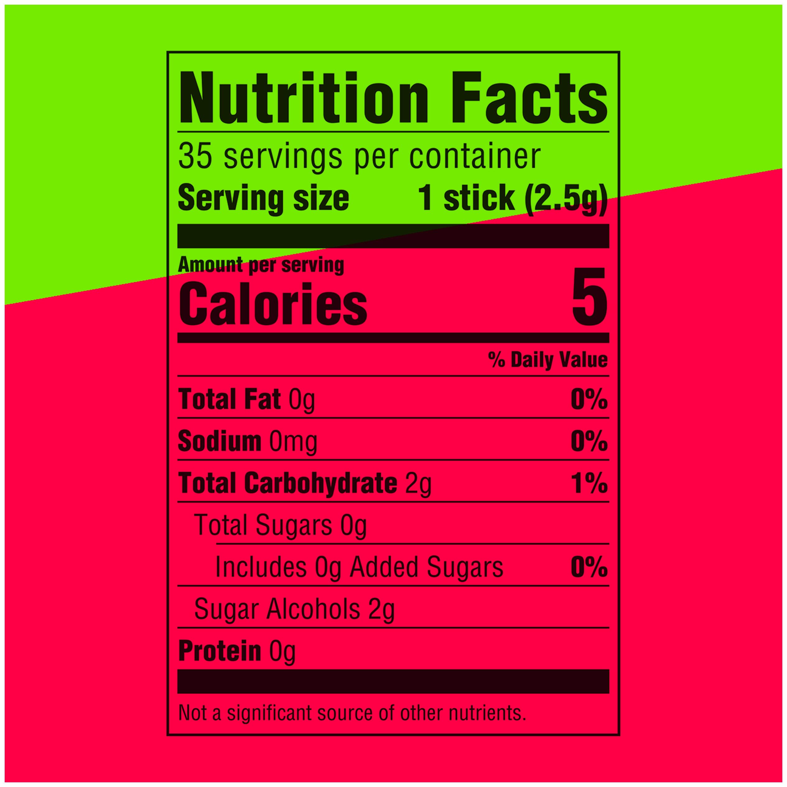 EXTRA Watermelon gum wrapped sticks close-up showing freshness and portability