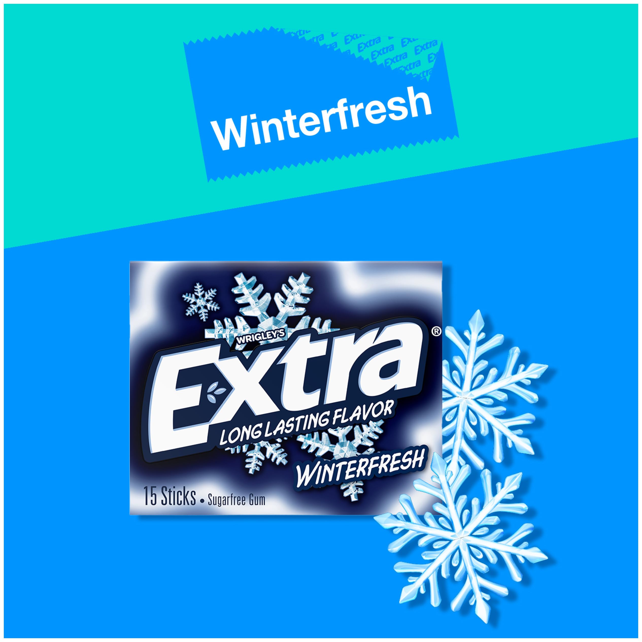 Extra Winterfresh individually wrapped gum for easy sharing and hygiene