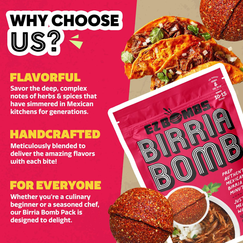 EZ Bombs Birria Bomb slow cooker setup for hands-off flavor