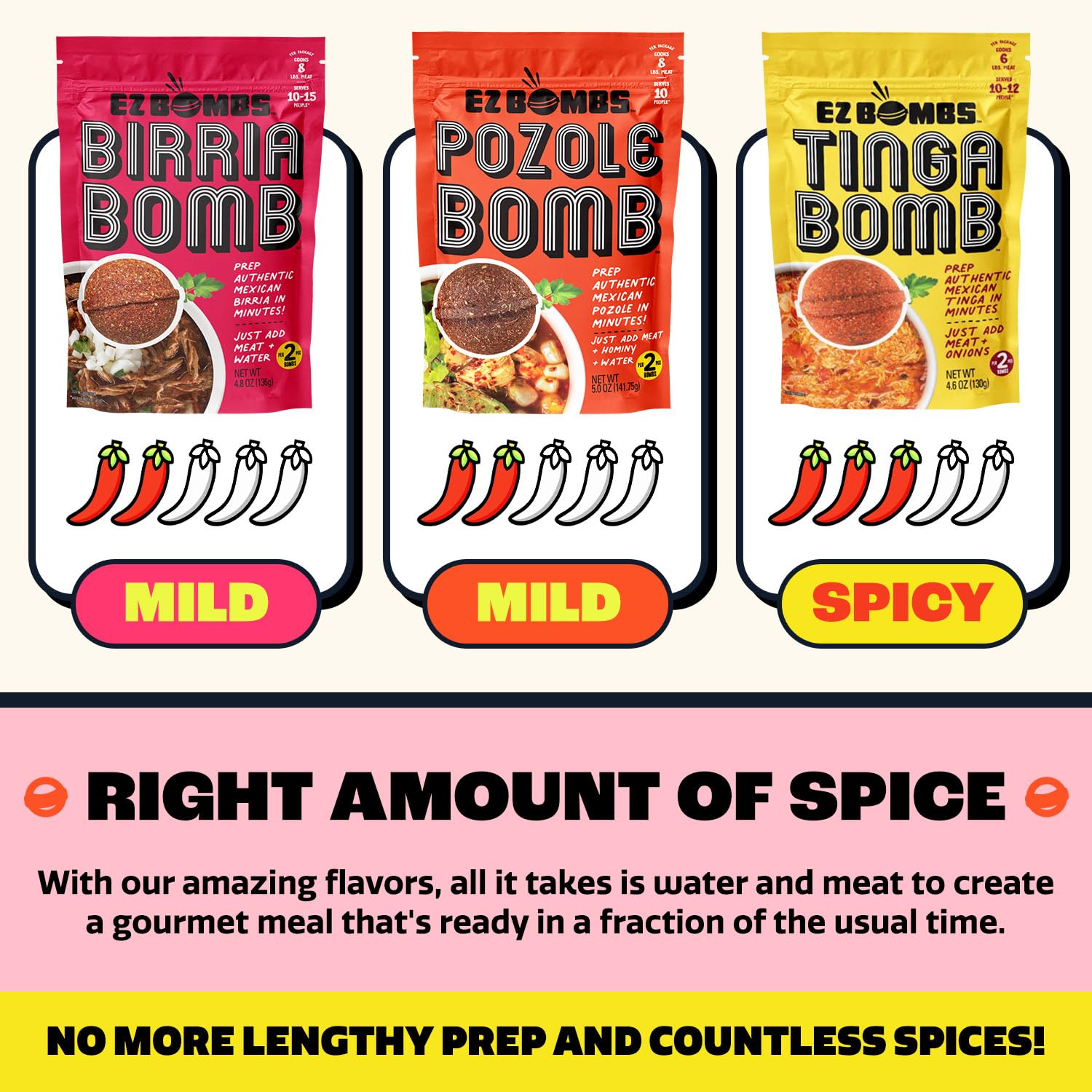 EZ Bombs birria bomb simmer adds depth to stews.