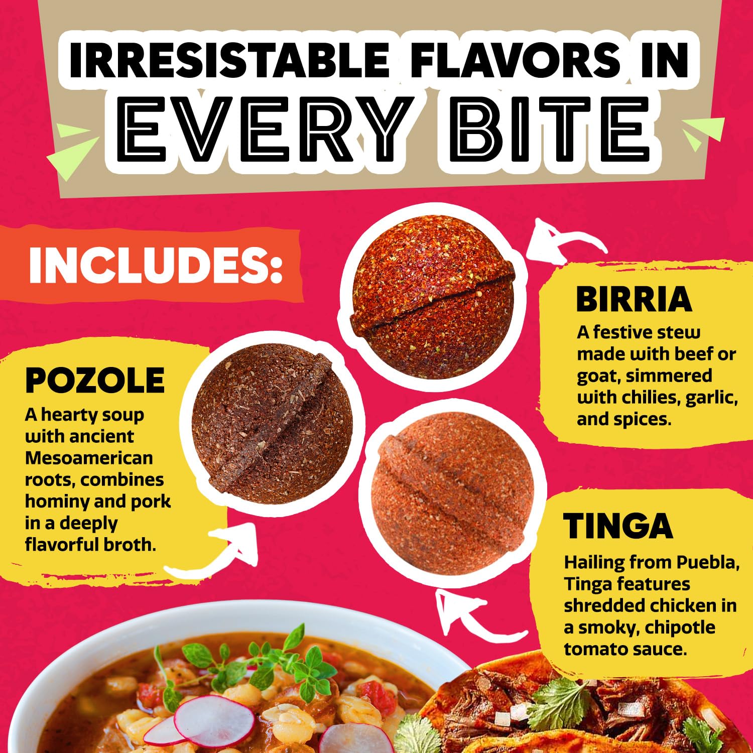 EZ Bombs tinga bomb adds smoky, tangy notes to tacos and burritos.