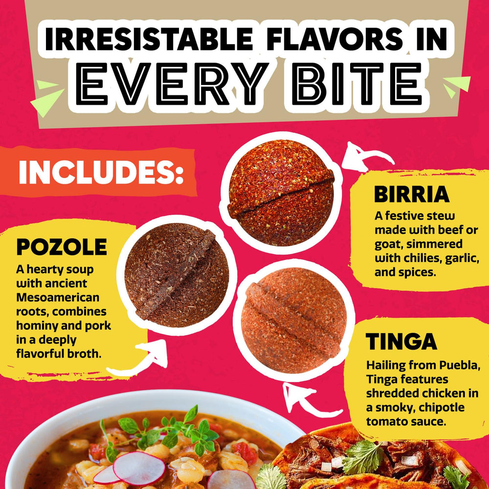 EZ Bombs tinga bomb adds smoky, tangy notes to tacos and burritos.
