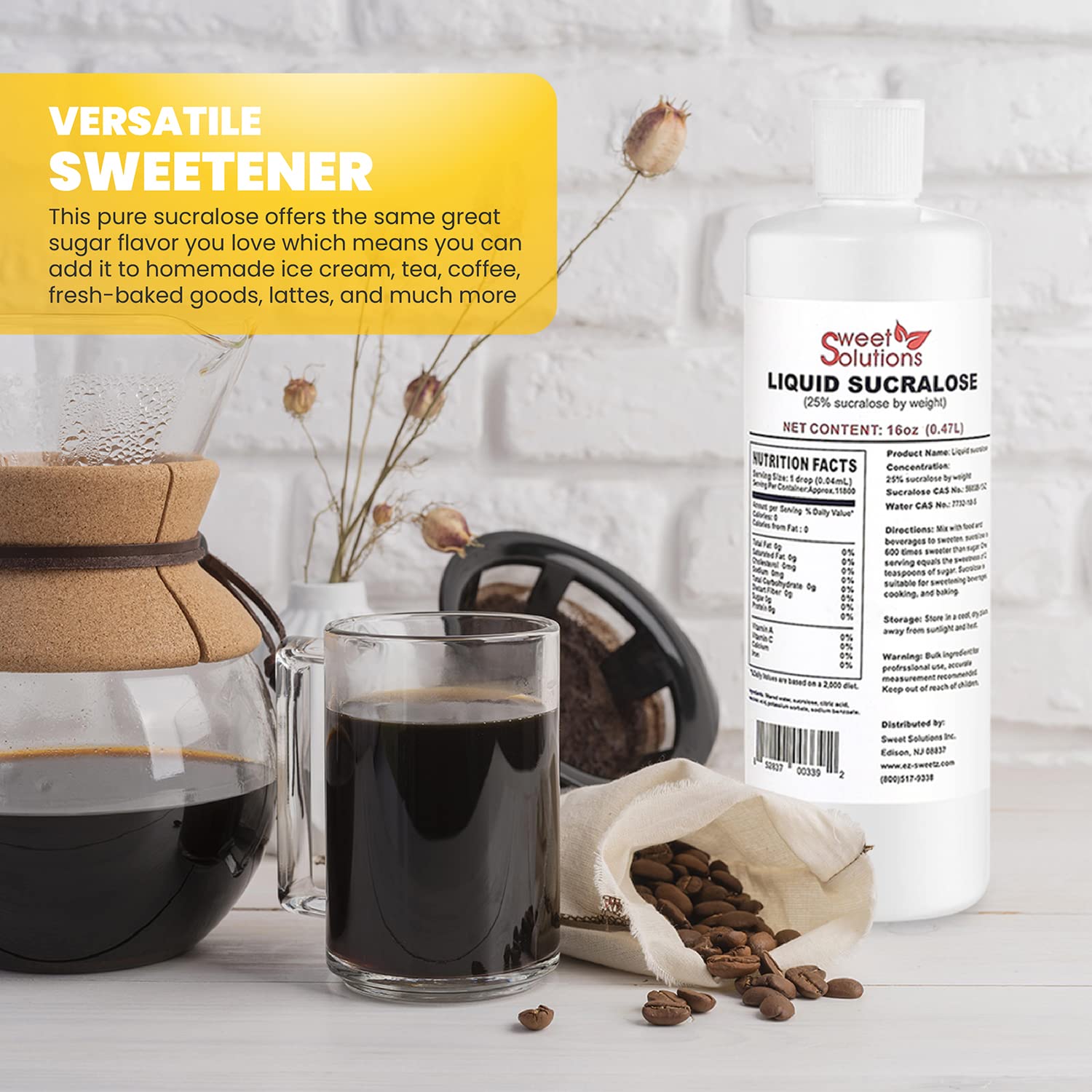 EZ-Sweetz kosher certification seal confirms suitability for kosher kitchens.