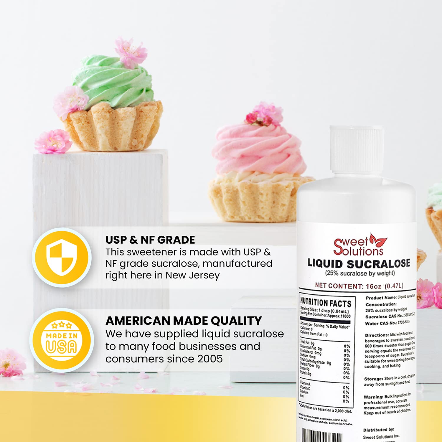 EZ-Sweetz precise-dosing measuring drop for easy recipe control.