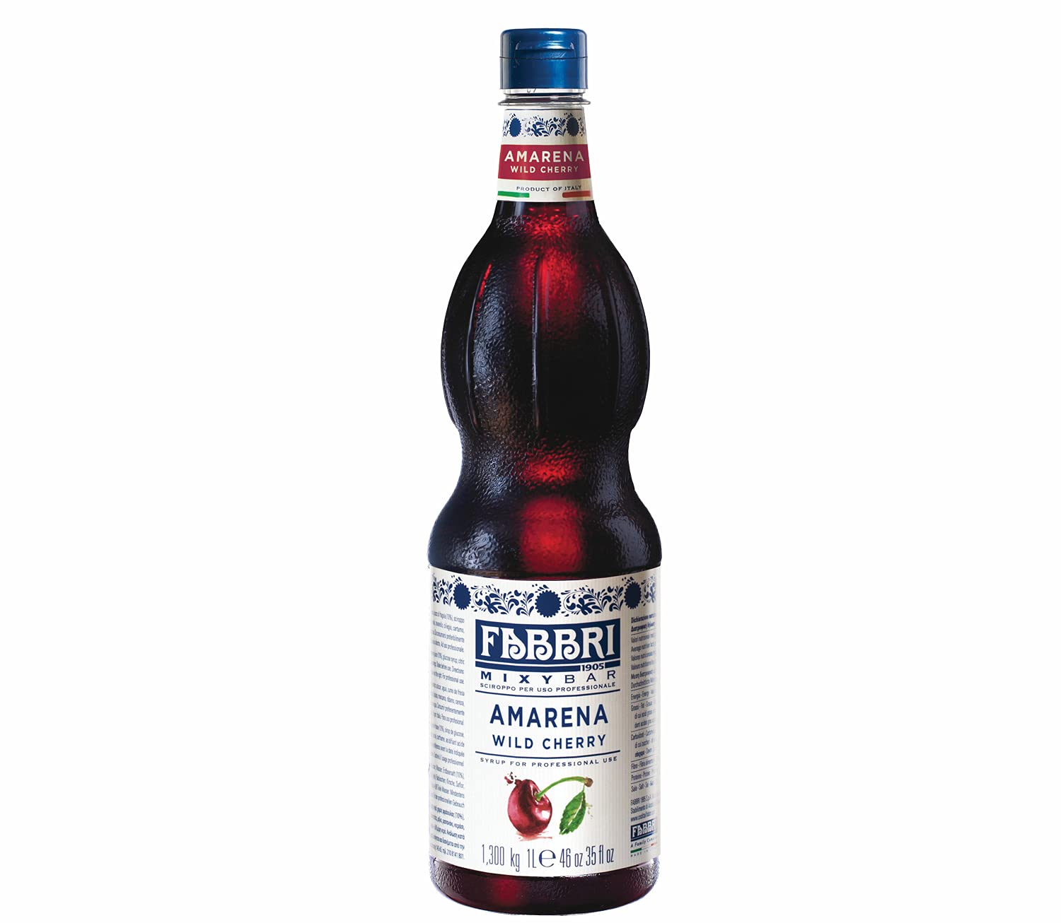 Fabbri Amarena Cherry syrup bottle ready for lattes and desserts.