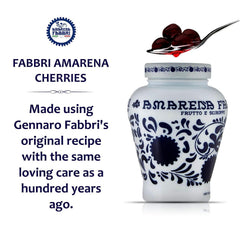 Fabbri Amarena wild cherries as a dessert topping on ice cream.