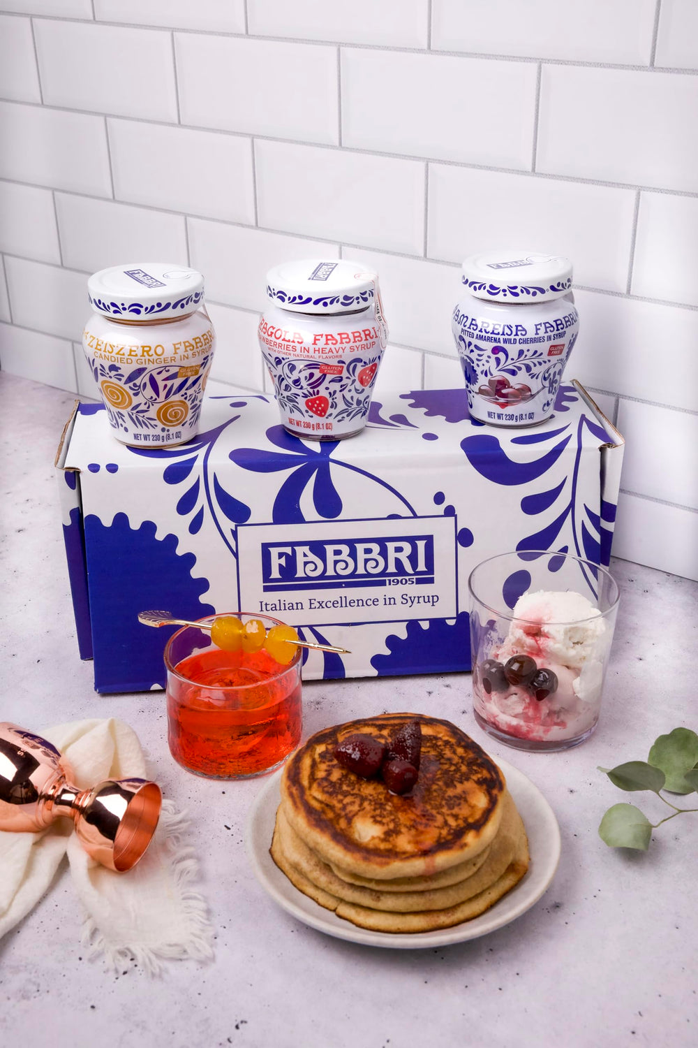 Fabbri ginger in syrup jar adds zing to drinks.