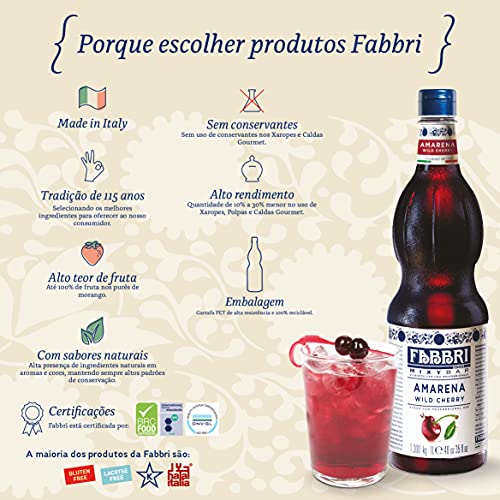 Fabbri orgeat syrup as a dessert topping, adding almond notes.