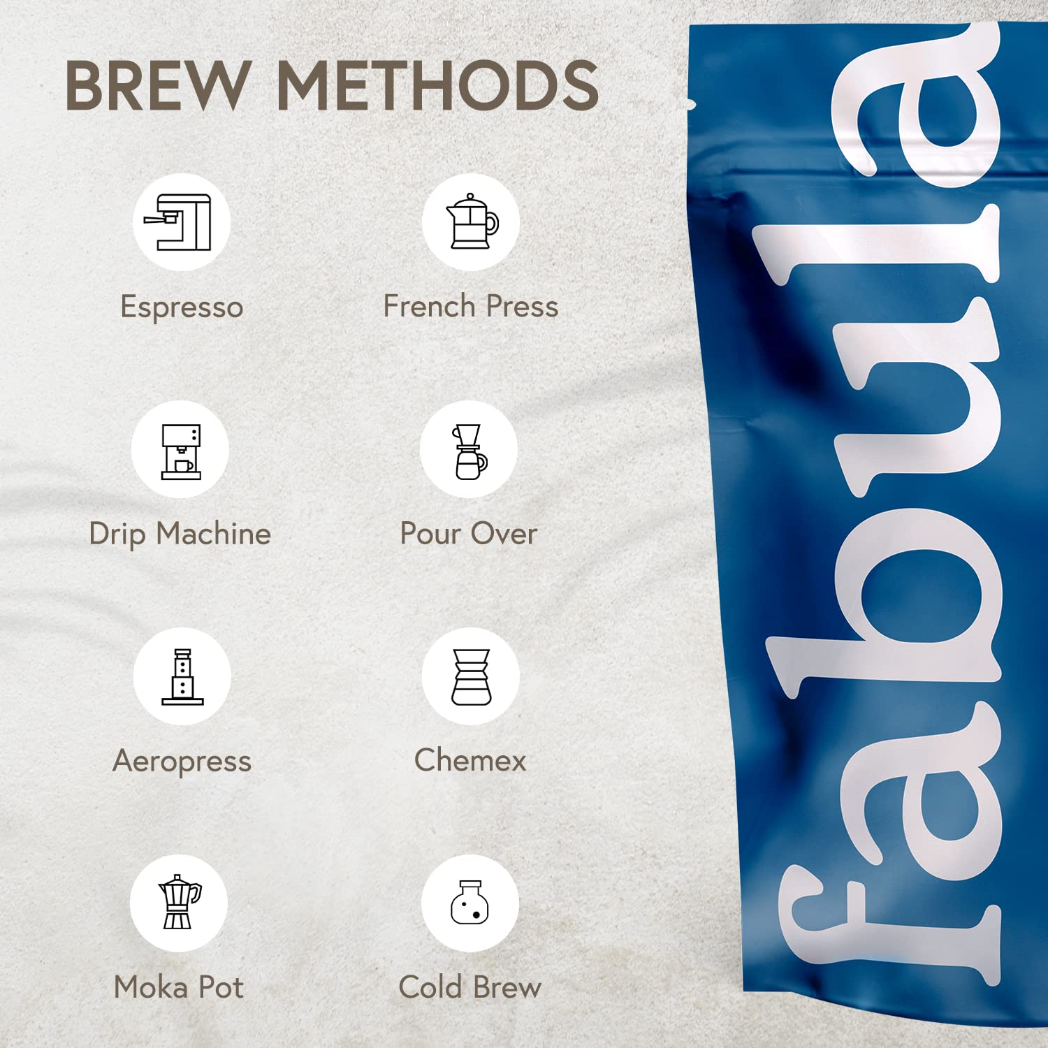 Home espresso setup using Fabula Dark Roast for bold coffee.
