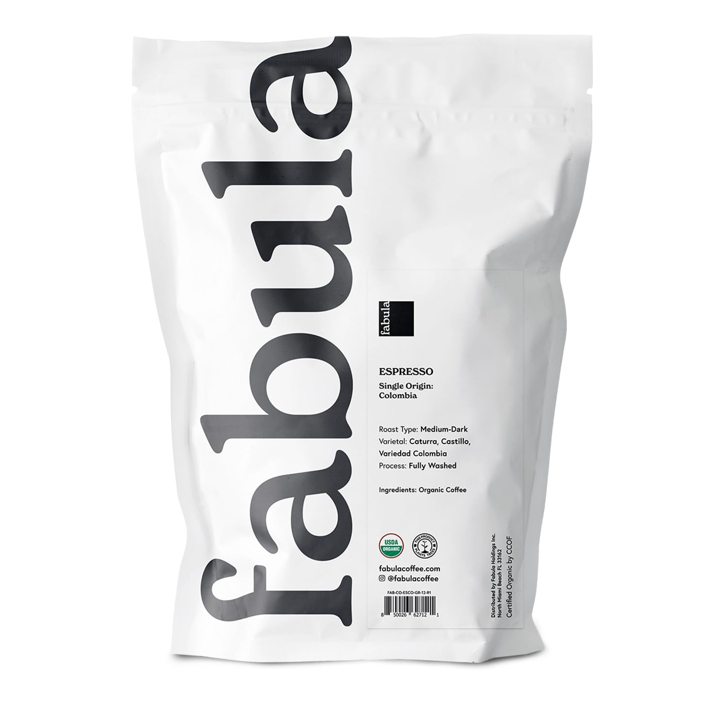 Fabula lab-tested mold-free label assures purity in every bag