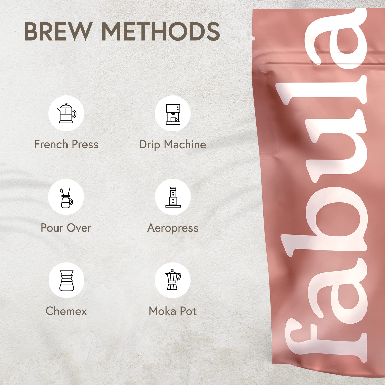 Fabula Light Roast fresh-roast beans promise peak flavor when opened.