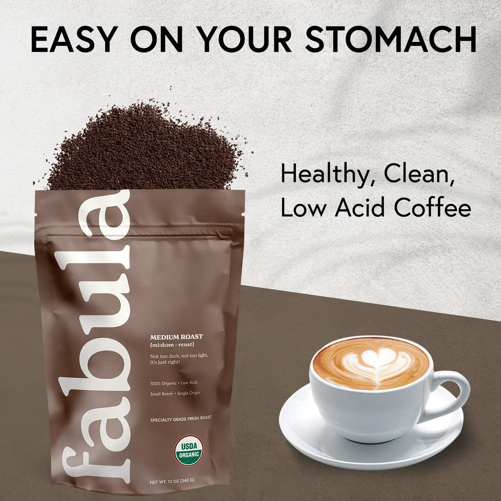Fabula Low-Acid Coffee lab test certificate indicating quality assurance