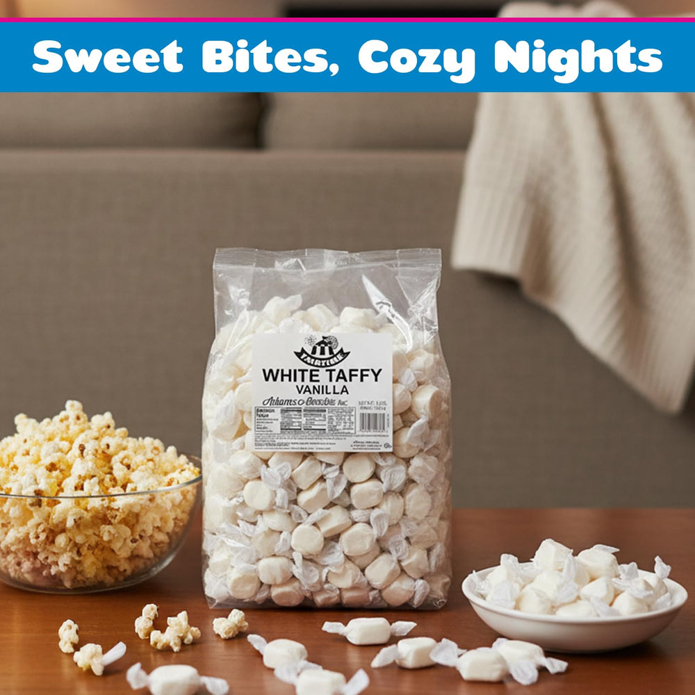 Fairtime white vanilla taffy bulk pack ideal for celebrations and events.
