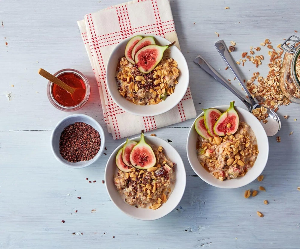 20oz Familia Bircher Muesli bag on kitchen counter for family mornings
