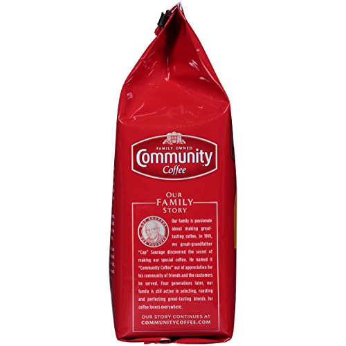 Family-owned brand since 1919 on Community Coffee chicory bag