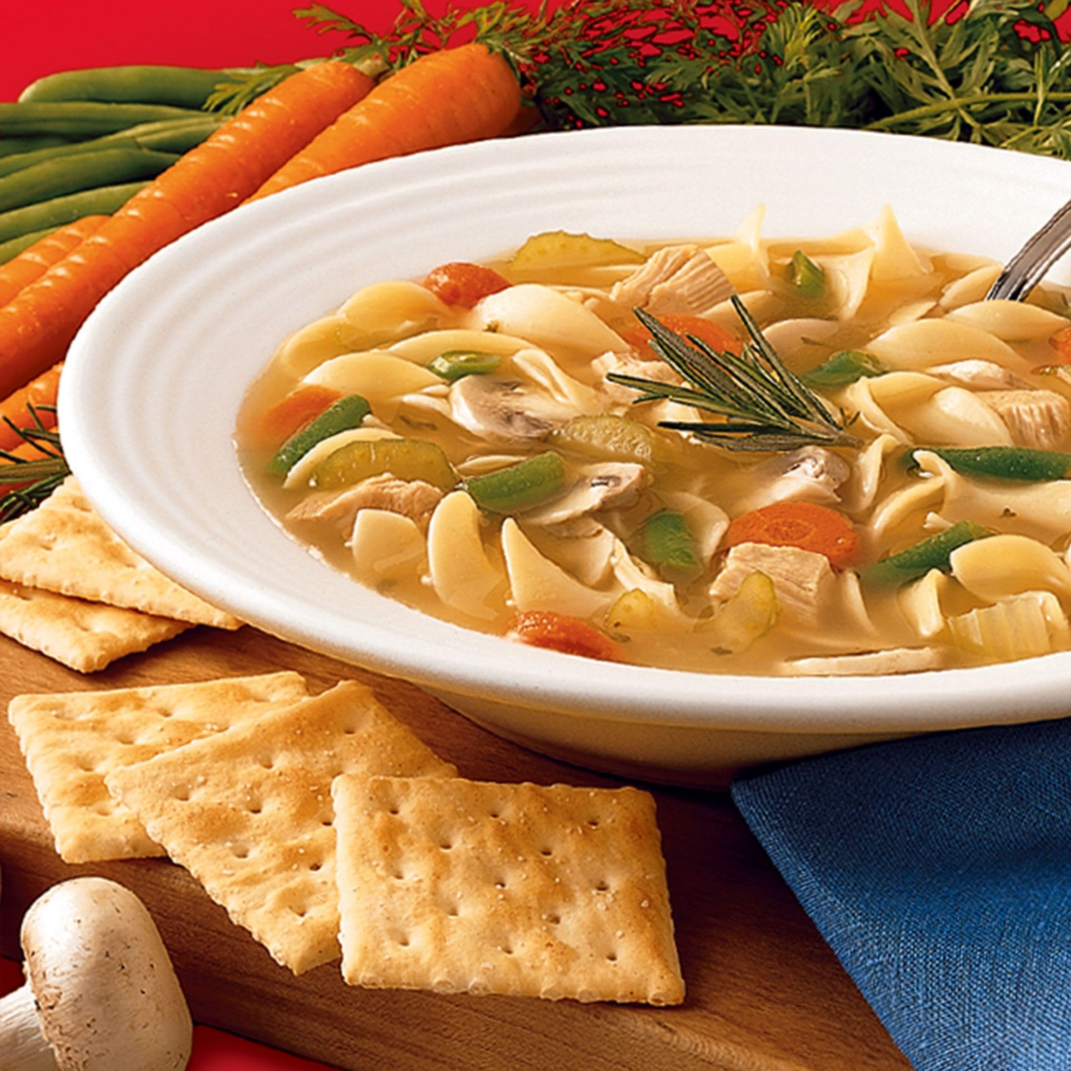 Zesta and Club crackers pair with soups, chilis, and salads.
