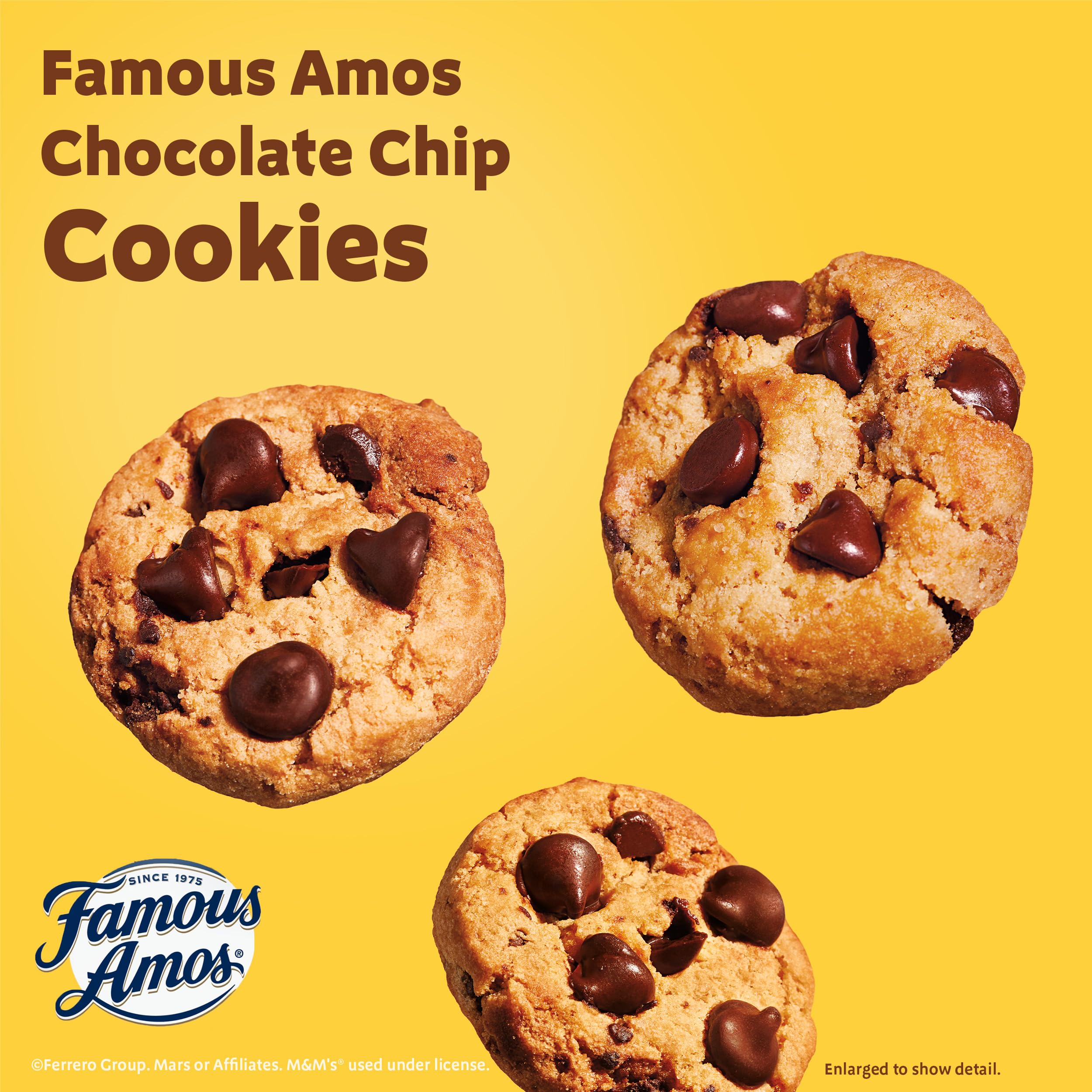 Famous Amos Chocolate Chip Cookies pouch with bite-sized crunch.