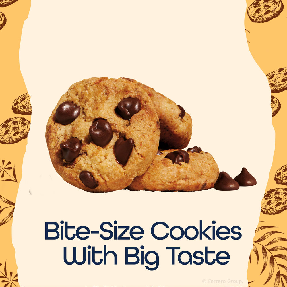 Desk-side snack with a single-serve Famous Amos cookie for quick cravings
