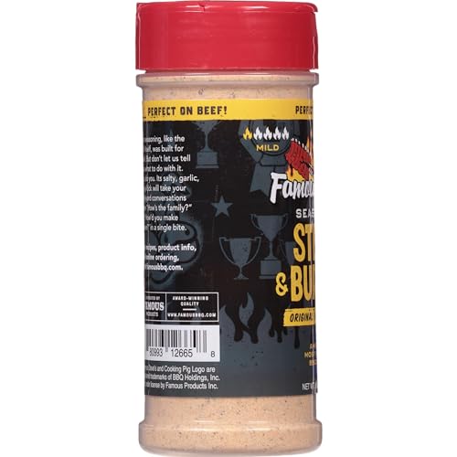 Ribs cooked with Famous Dave's seasoning for smoky depth