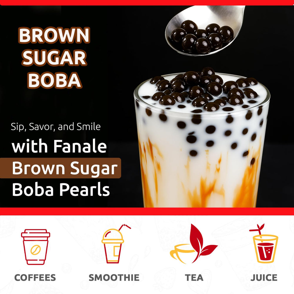Fanale Brown Sugar Popping Boba Pearls in desserts for a fun, flavorful finish.