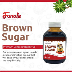 Fanale Brown Sugar Syrup with tapioca pearls for bubble tea