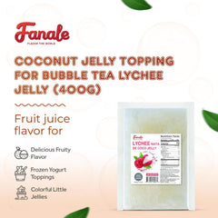 Fanale Coconut Jelly Topping star shape enhances desserts with fun visual appeal.