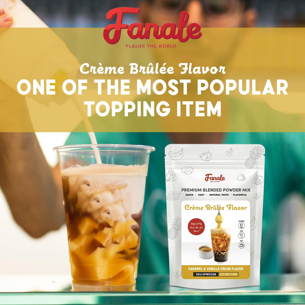 Fanale Creme Brulee 1kg packaging conveys value for bulk home use.
