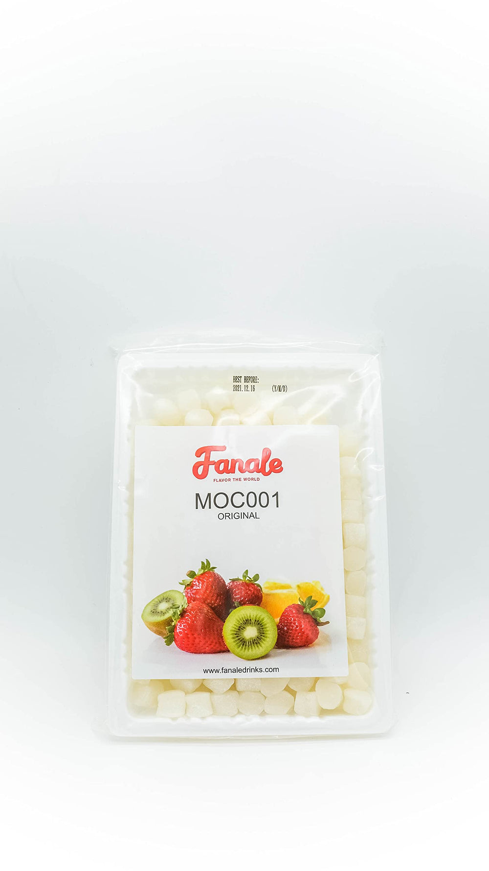 Visuals of Fanale Mochi Original White highlighting premium ingredients