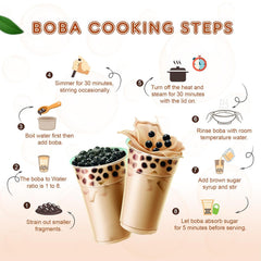 Fanale US Boba Co pearls bubble tea in cup emphasizes authentic texture for tea lovers.