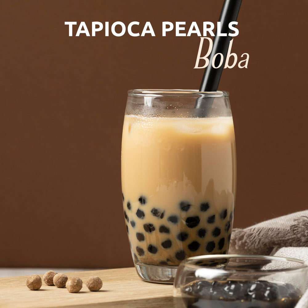 Fanale US Boba Co pearls coffee and dessert image suggests chewy topping for drinks and treats.