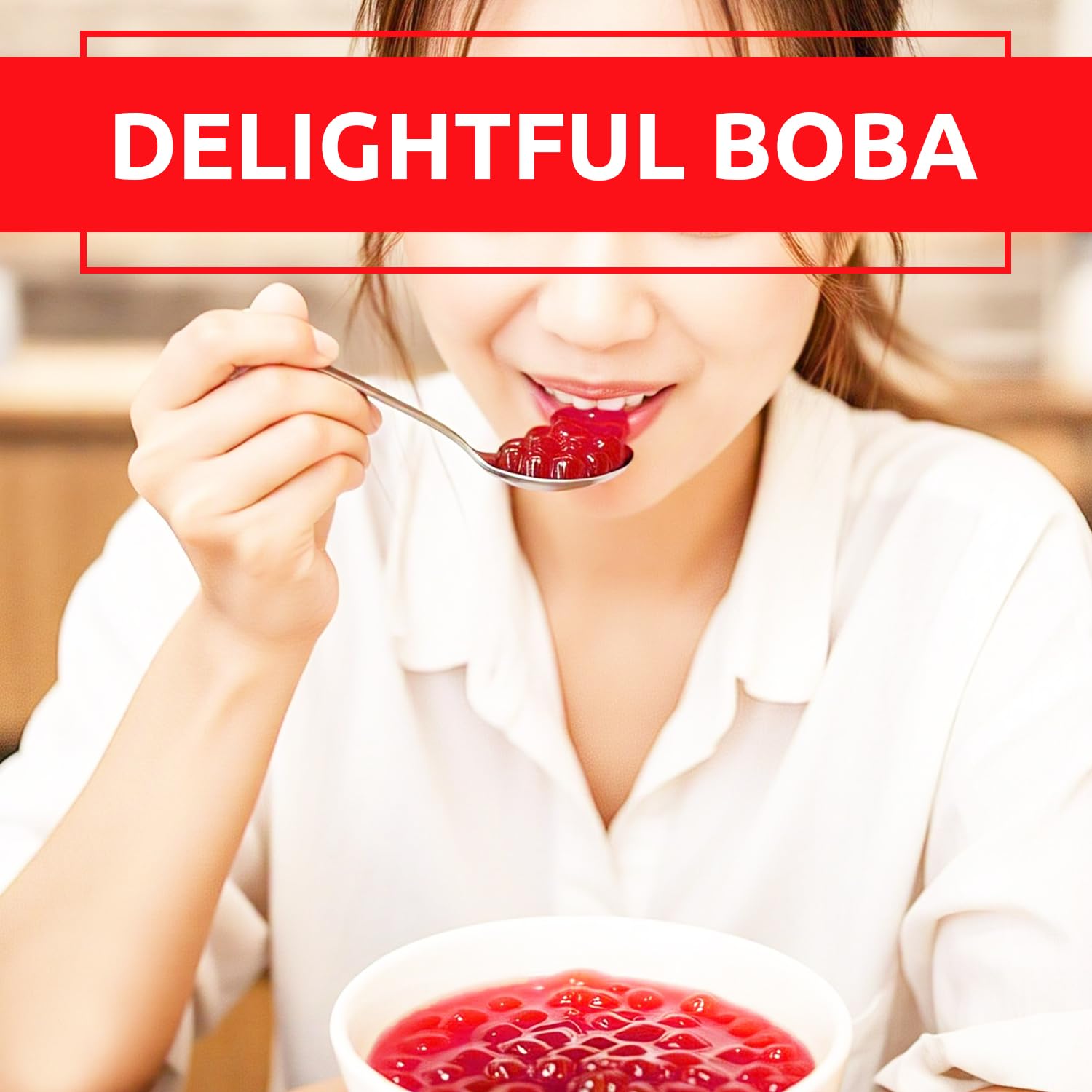 Fanale Watermelon Popping Boba Pearls fat-free indulgence for beverages.