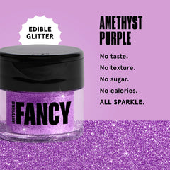 Fancy Sprinkles Easter Amethyst Glitter in a glass adds subtle shimmer