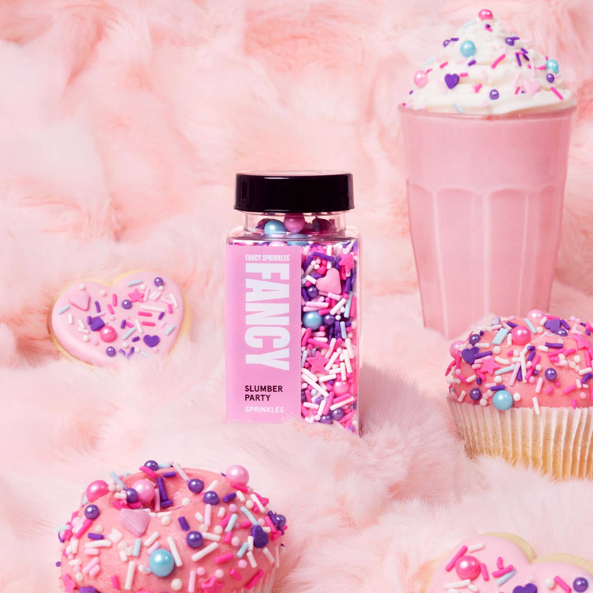Fancy Sprinkles Slumber Party turquoise pearls add sparkle and dimension to sweets