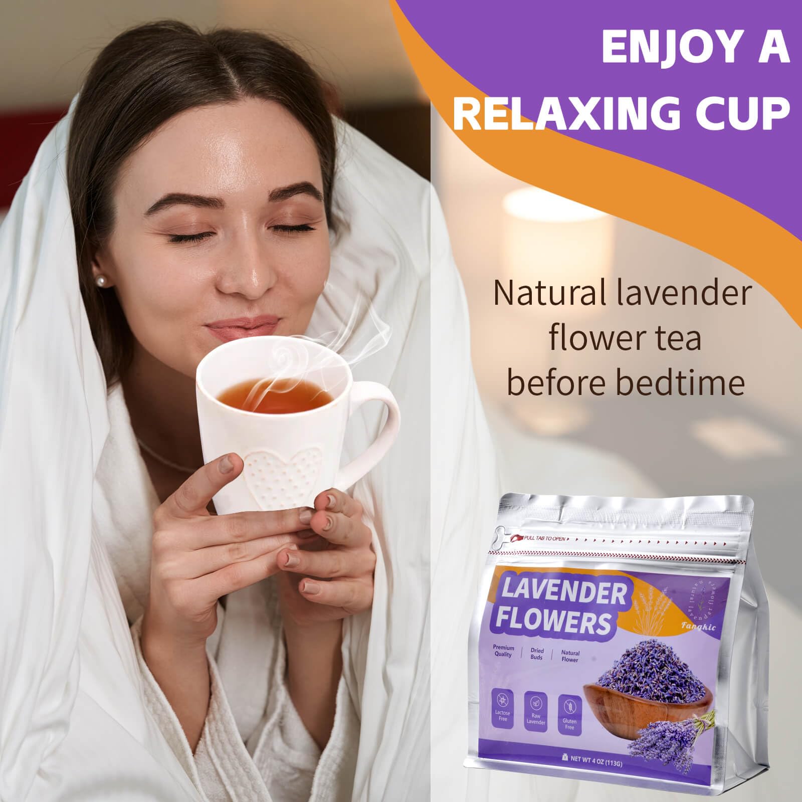 Fangkic lavender for baking, adding color and aroma to treats.