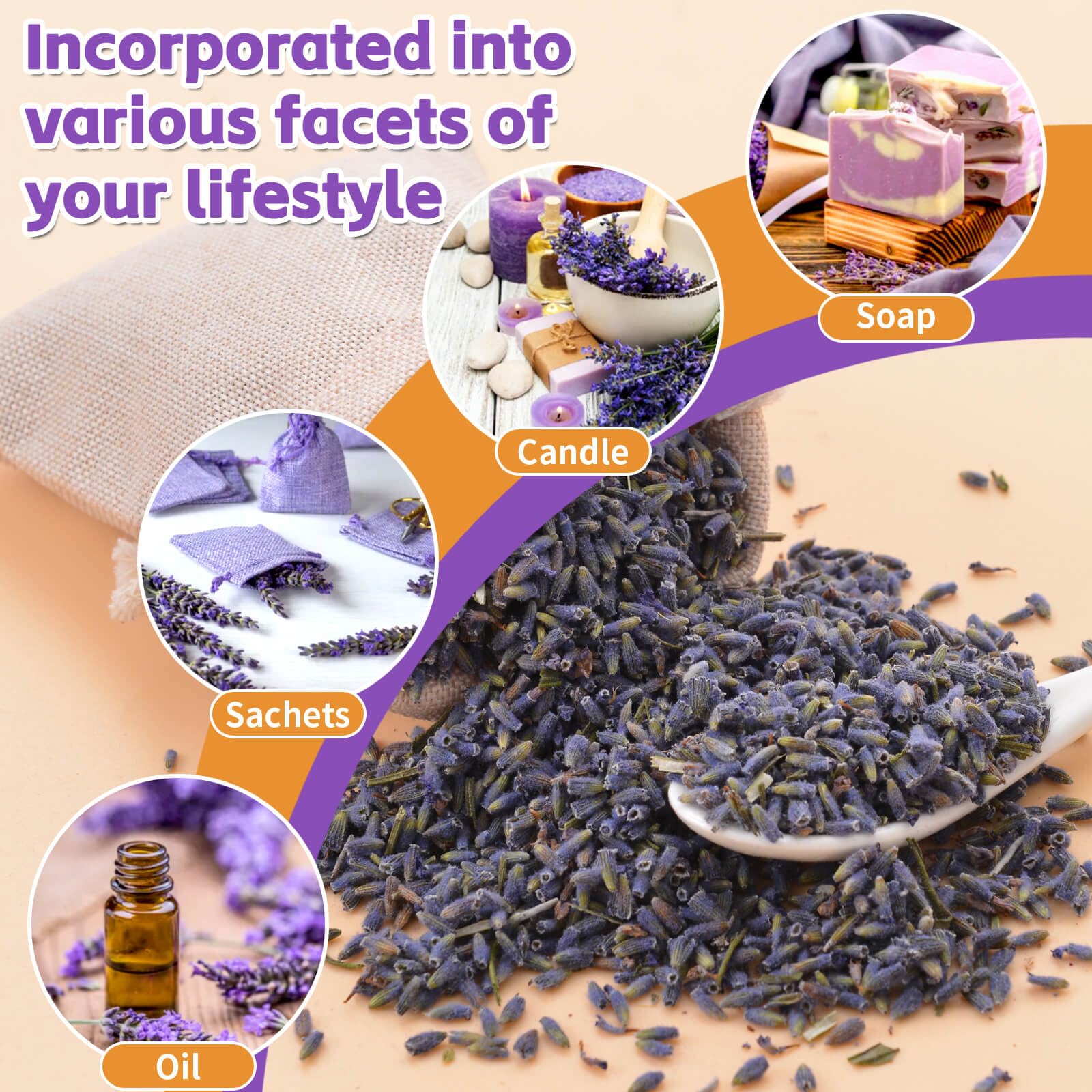 Fangkic lavender sachets and home fragrance for natural scent.