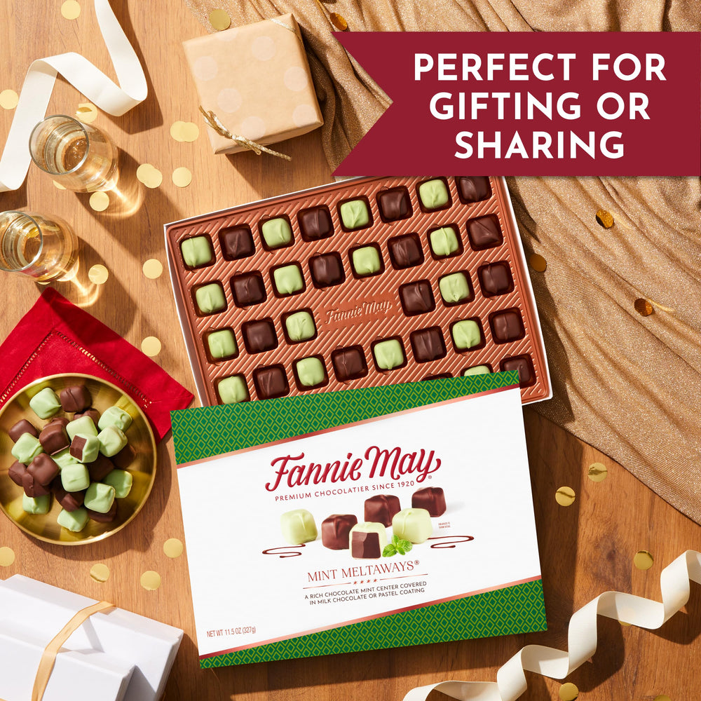 Fannie May brand signature packaging highlighting Chicago heritage.