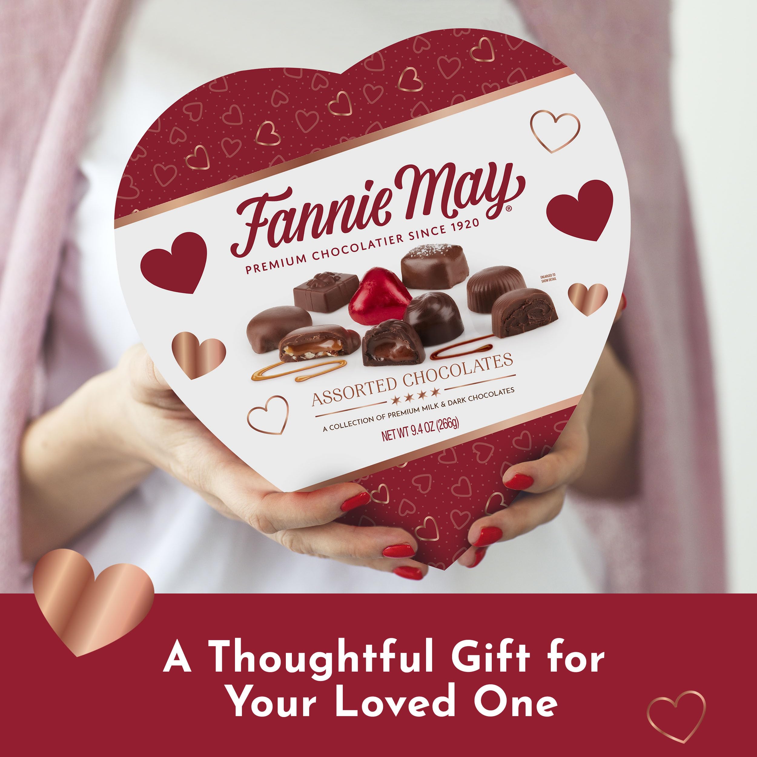 Fannie May Pixies Buckeyes and milk chocolates close-up for a celebratory treat.