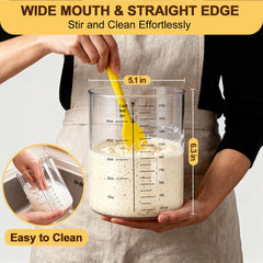 FANS-ONE wide mouth jar simplifies stirring and cleaning