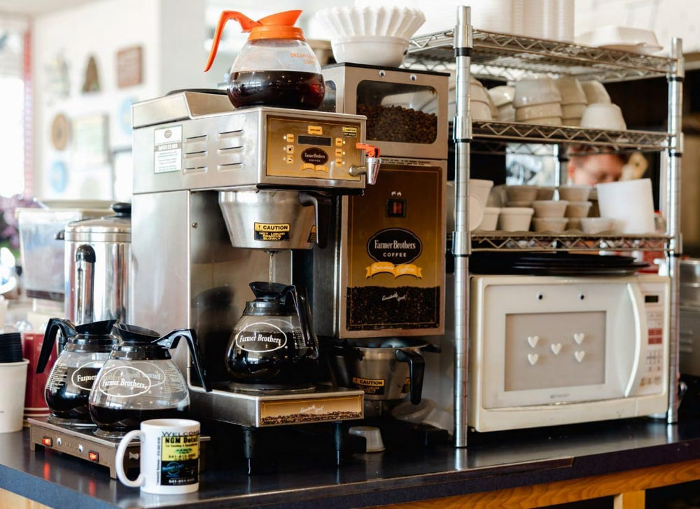 Farmer Brothers Breakfast Blend office break room brew for steady daily enjoyment.