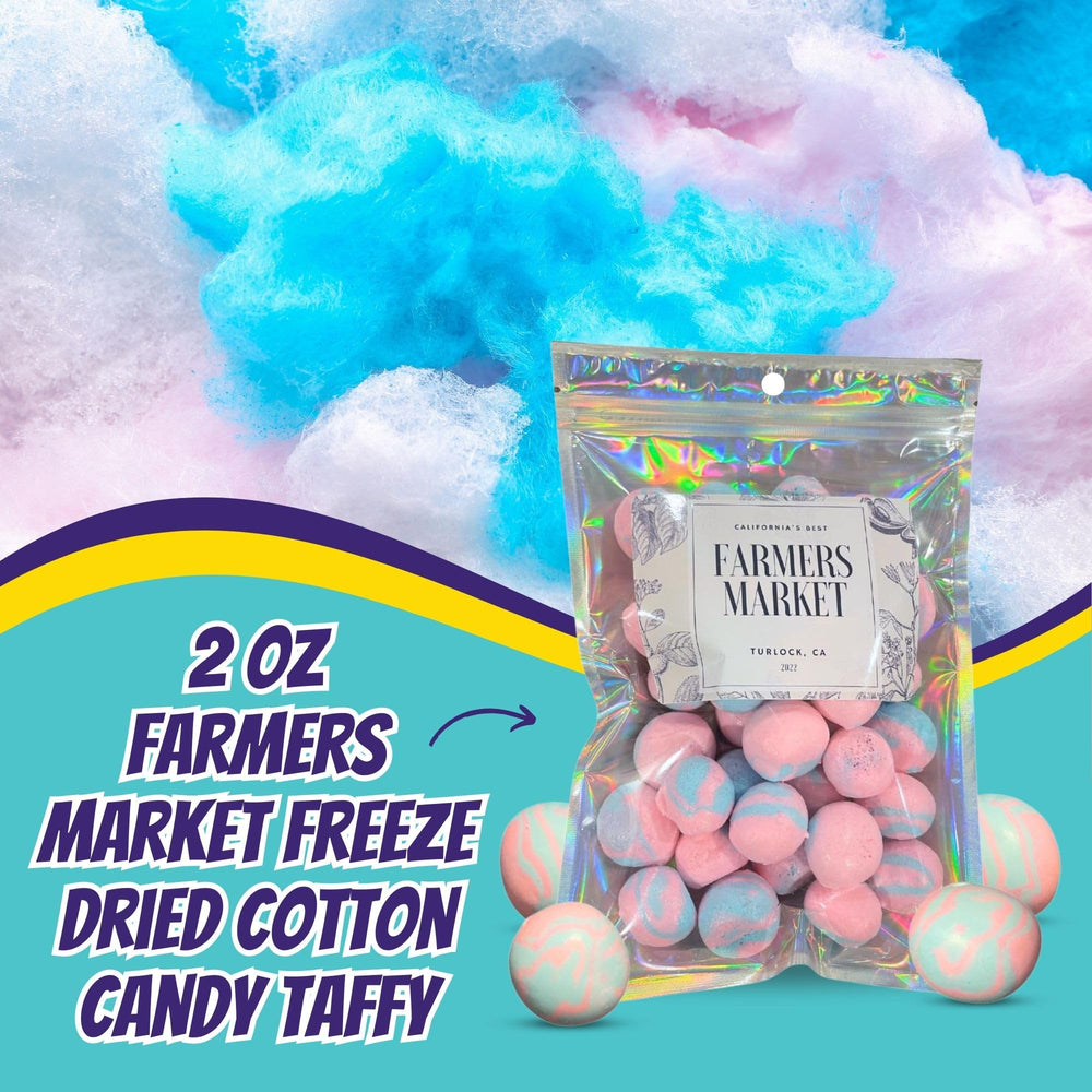 Farmers Market Cotton Candy Taffy bite-sized sweetness in every bite.