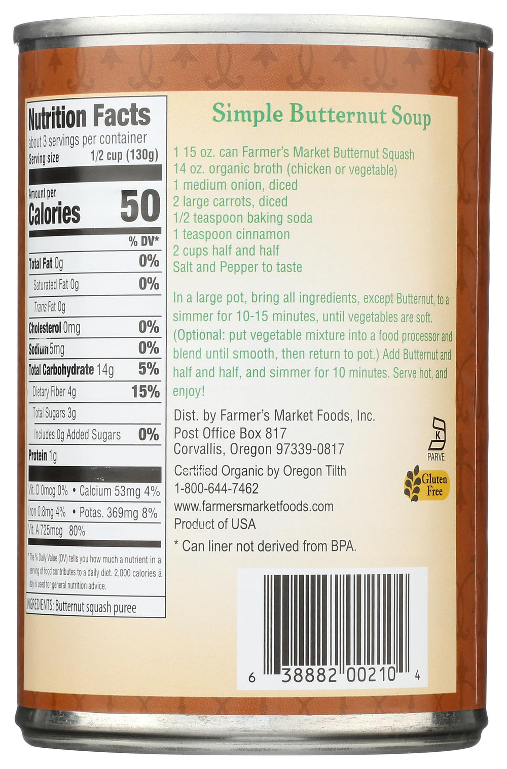 Close-up of FARMER'S MARKET puree texture, smooth and versatile for baking.