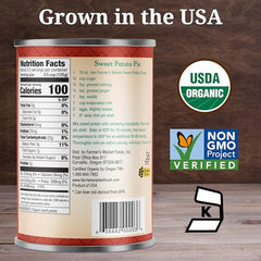 FARMER'S MARKET Organic Sweet Potato Puree 12-pack on display for family meals