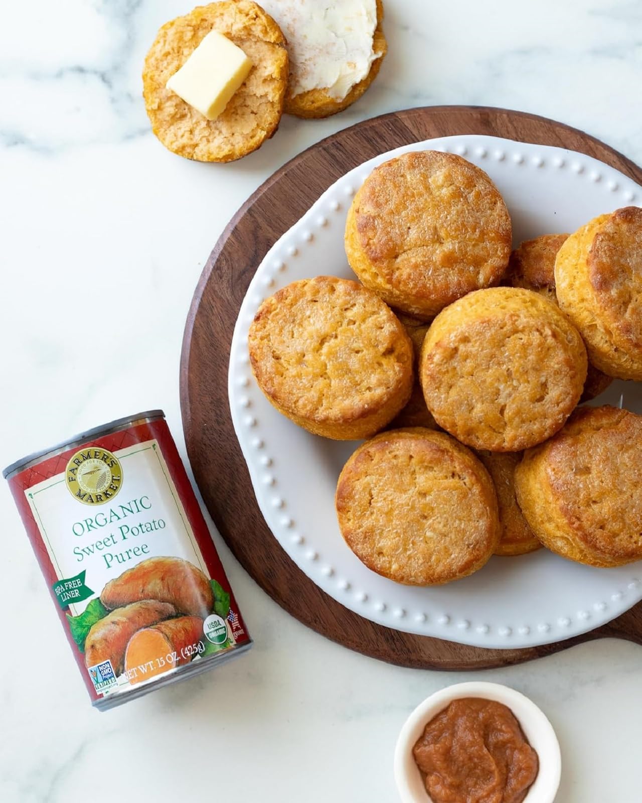 FARMER'S MARKET Organic Sweet Potato Puree as a baby meal base