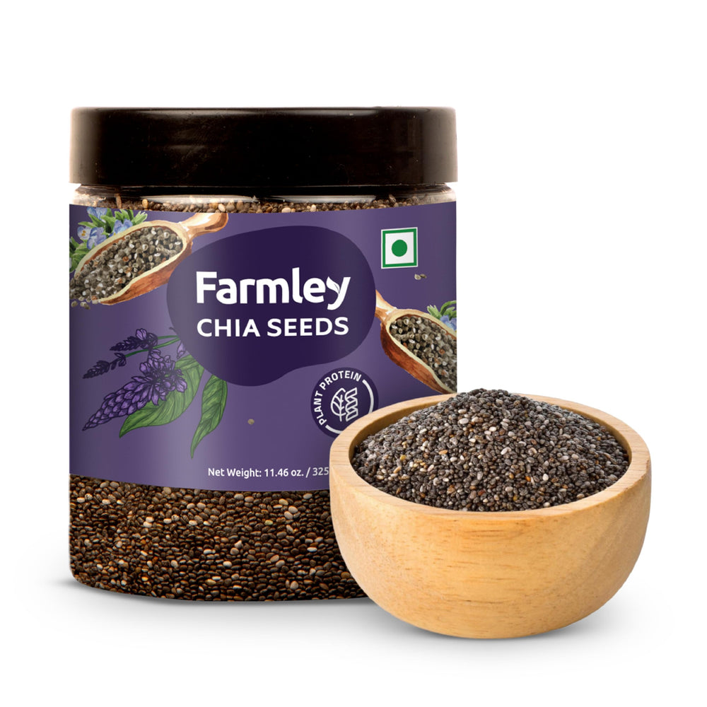Fiber-rich Farmley chia seeds help with daily digestion.