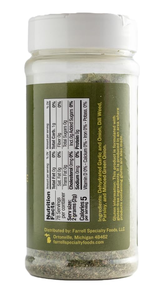 Farrell Dairy Free Ranch Mix bottle pouring, ideal for quick dairy-free dressings.