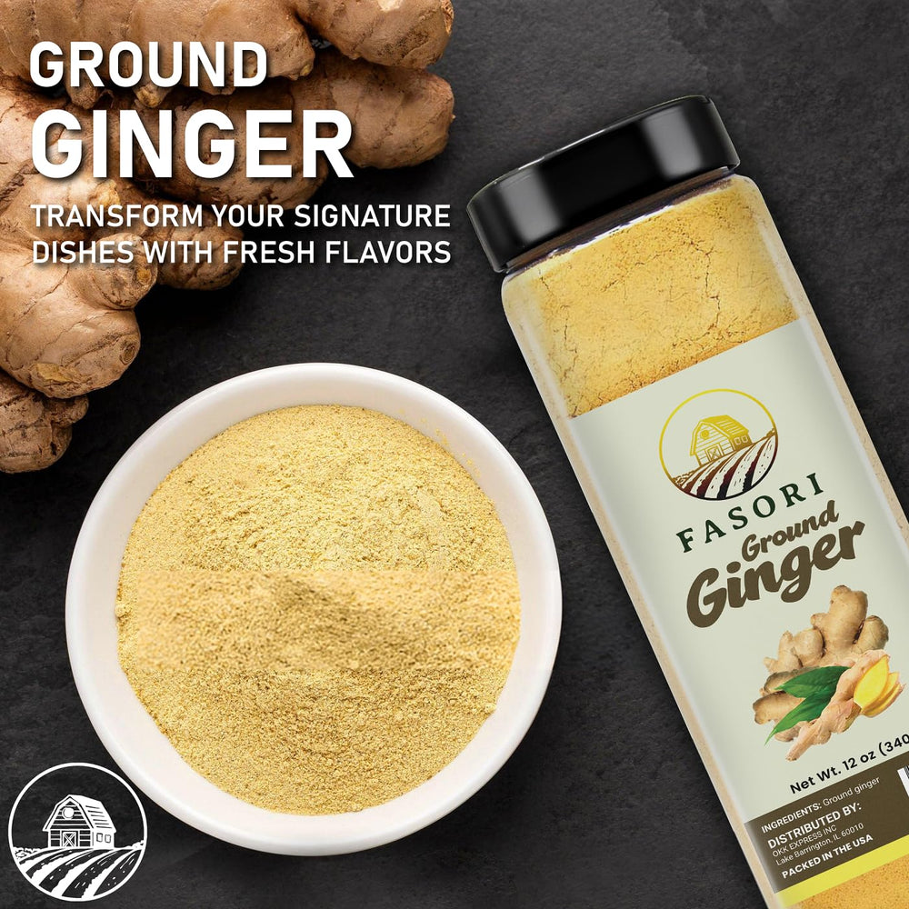 Fasori ground ginger powder in a smoothie for a fragrant twist