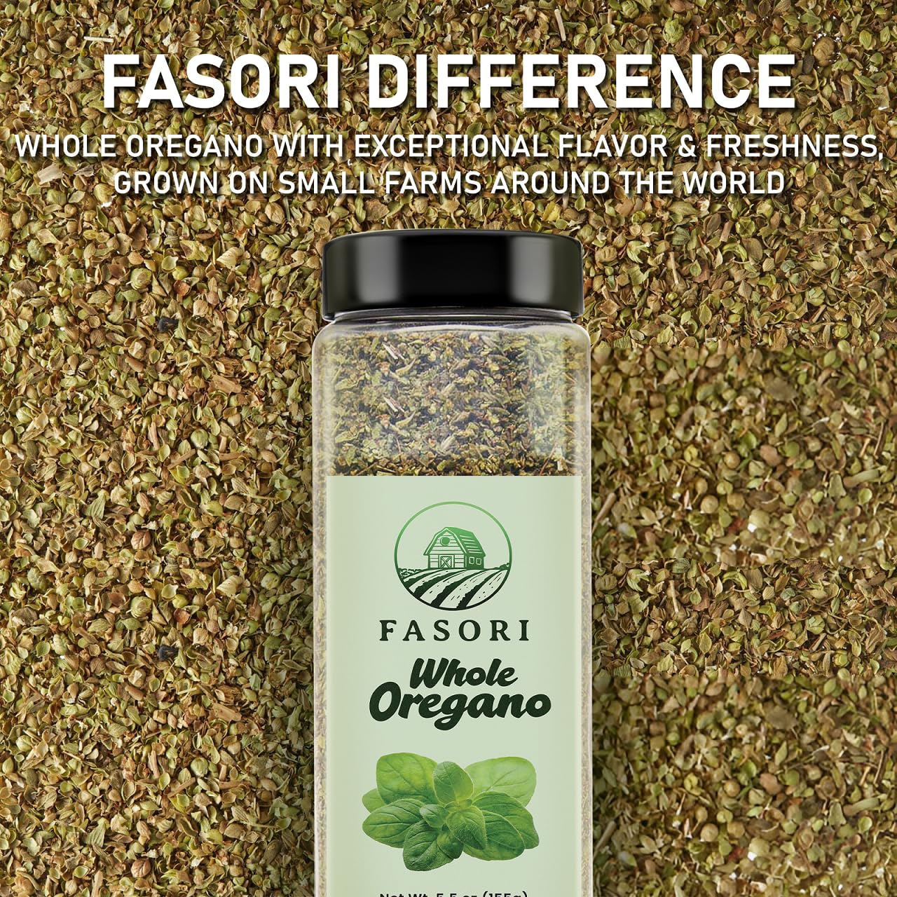 Fasori Oregano bulk jar emphasizes value for home cooks and professional kitchens