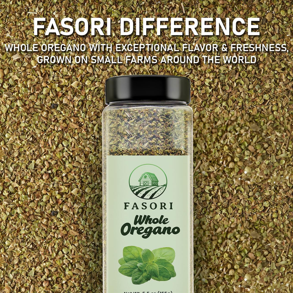 Fasori Oregano bulk jar emphasizes value for home cooks and professional kitchens