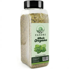 Fasori Oregano Whole Leaves in jar, premium quality for bold pizza and pasta